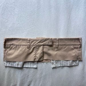 Crop Top Zip Up “Jeans” like